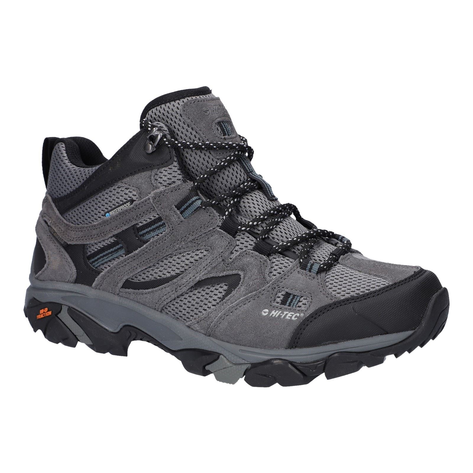 Hi-Tec Apex Lite Mid Bottes De Randonnée Grises Pour Homme En Polyester