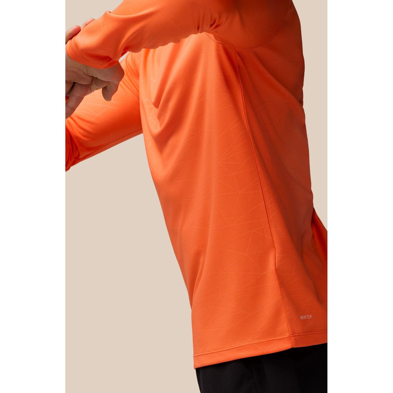 Castore Adapt Training 1/4 Zip Top T-Shirts De Sport Pour Hommes En Polyester Orange