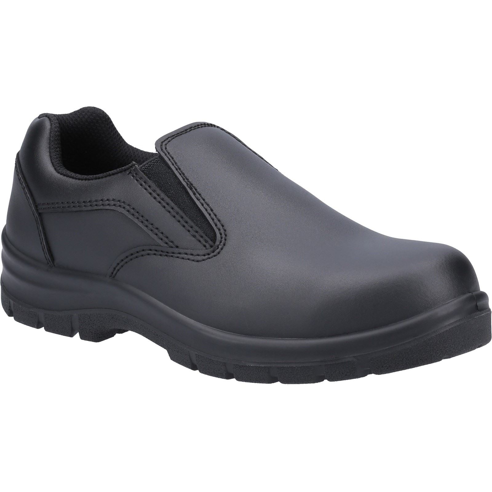 Amblers Safety Chaussures De Sécurité Noires En Cuir Pour Femmes As716C