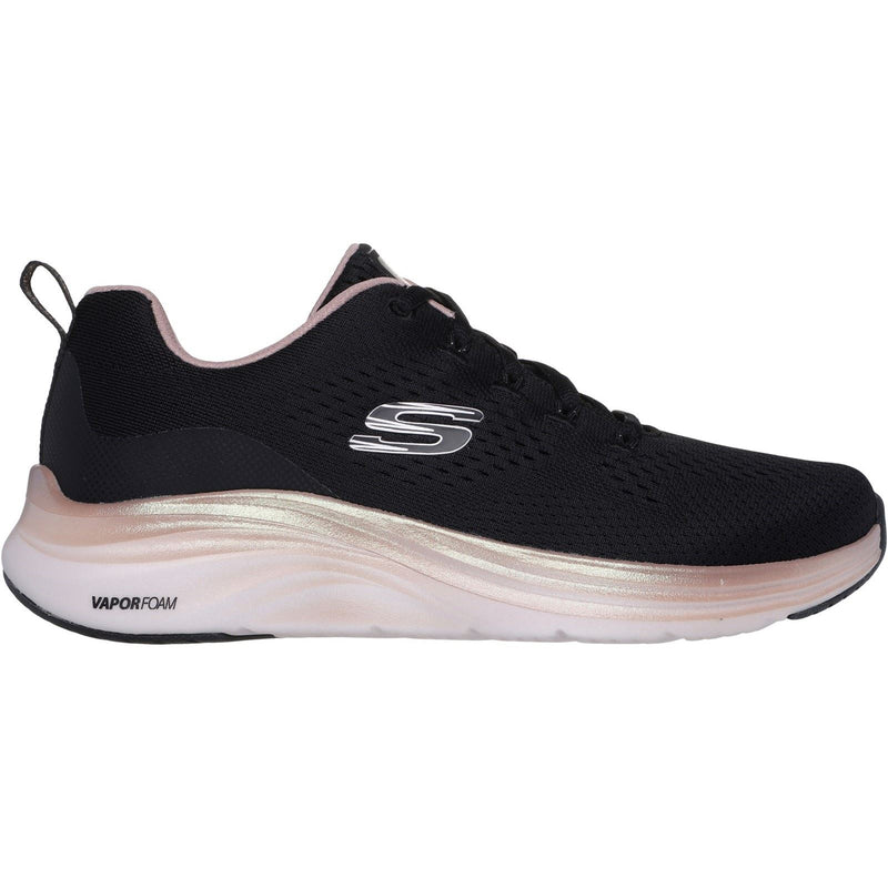 Skechers Vapor Foam Midnight Glimmer Sneakers Pour Femmes En Textile Noir/Or Rose