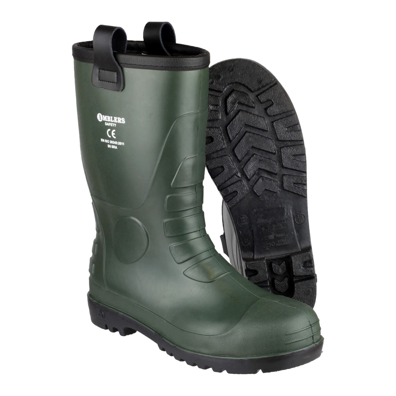 Amblers Safety Bottes En Caoutchouc Vertes Pvc Fs97
