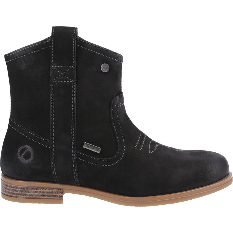 Cotswold Signet Bottes Noires En Cuir Pour Femmes
