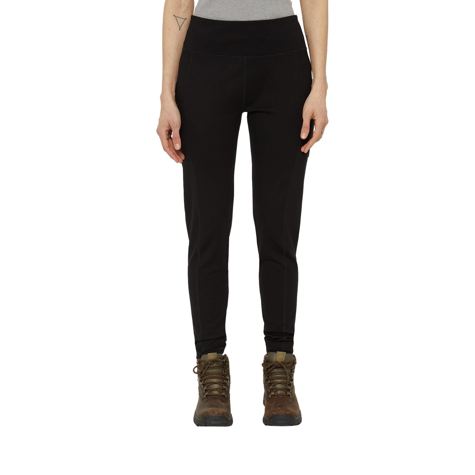 Dickies Double Pocket Legging Pantalons De Randonnée Pour Femmes Noirs En Viscose
