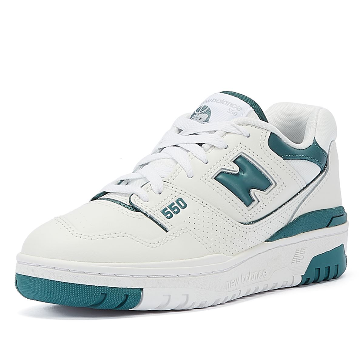 New Balance 550 Baskets Blanches/Vertes Pour Femmes