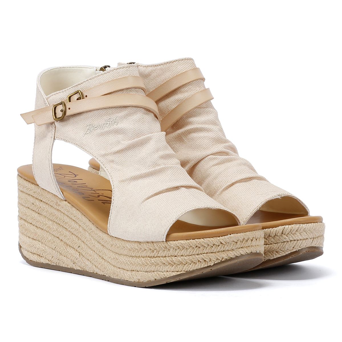 Blowfish Malibu Lacey Bone Sandales En Textile Denim Pour Femme