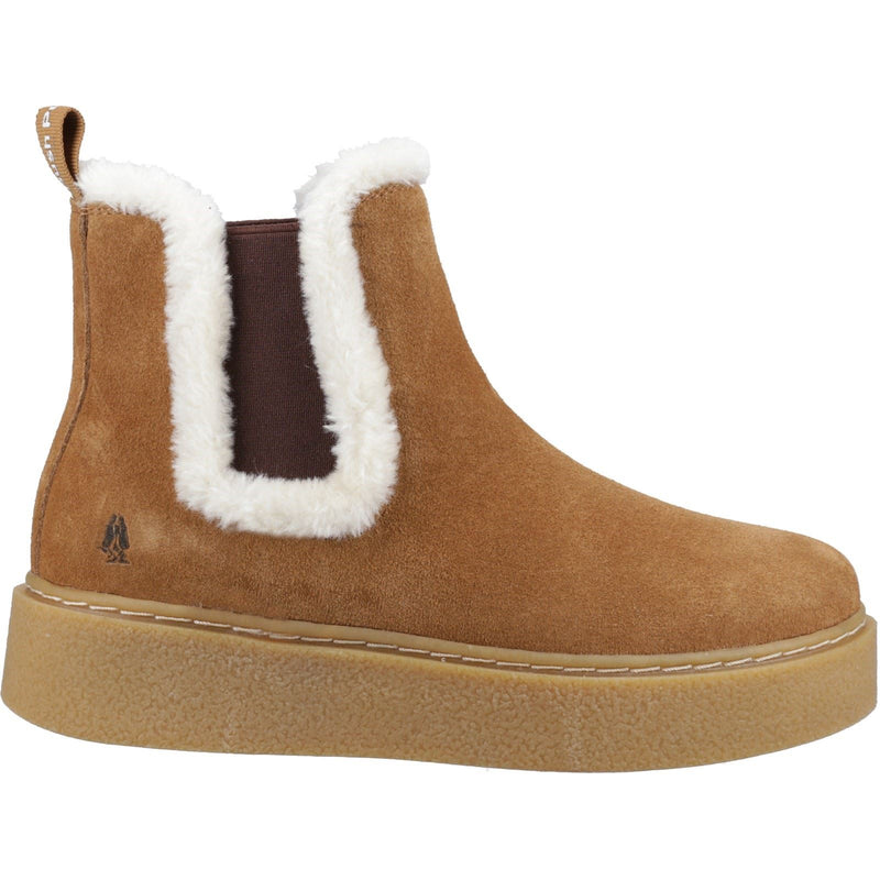 Hush Puppies Bella Bottes Plates Chelsea Pour Femmes En Daim Brun Clair
