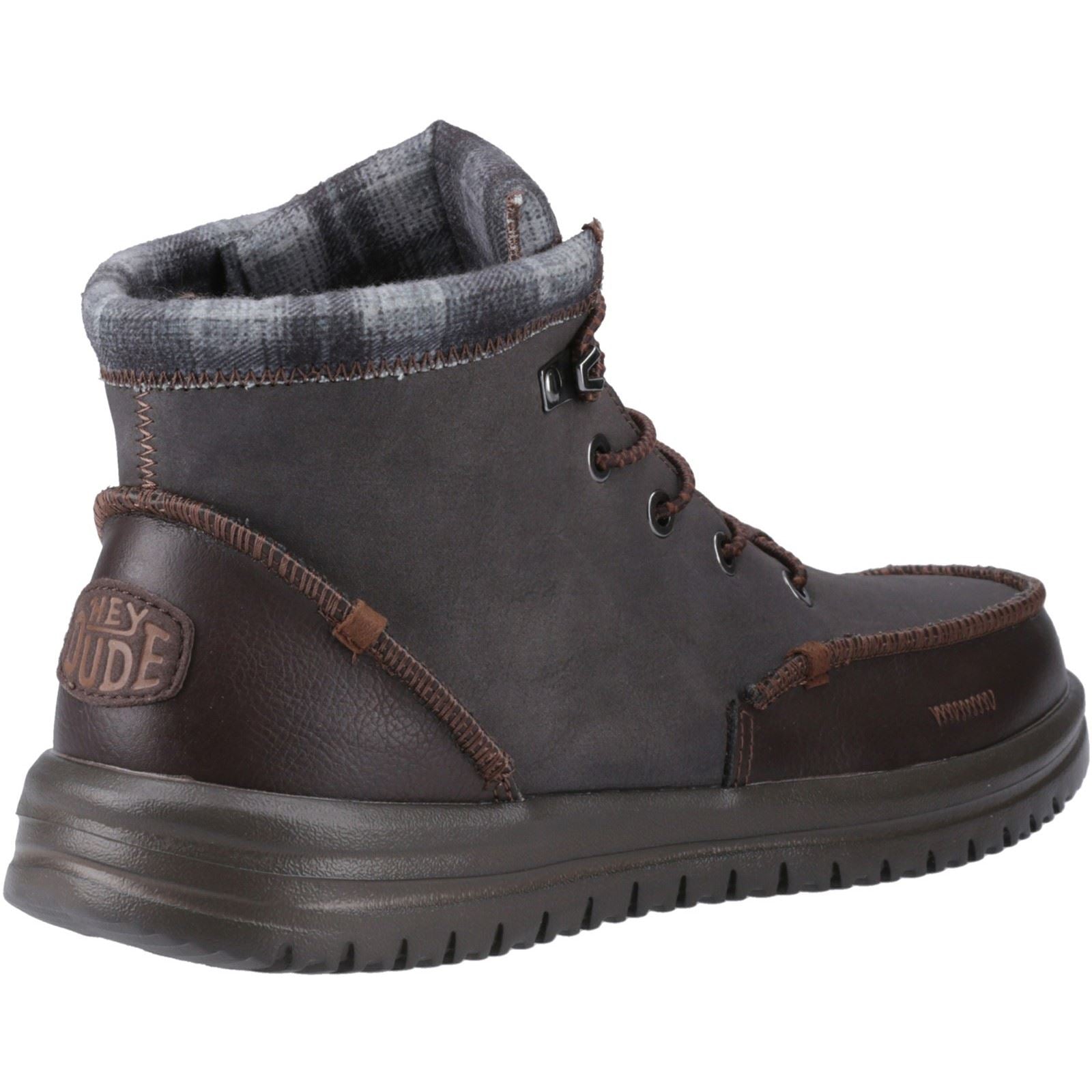 HEYDUDE Bradley Classic Bottes En Cuir Pour Hommes Marron
