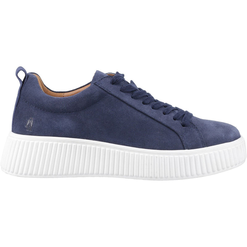 Hush Puppies Harlow Suede Chaussures De Sport Indigo Pour Femmes En Suède