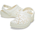Crocs Classic Floral Cut Out Sabots En Craie Thermoplastique