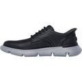 Skechers Garza Duran Baskets En Cuir Noir Pour Hommes
