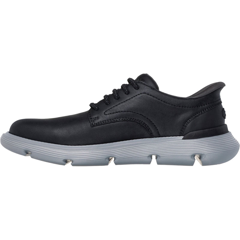 Skechers Garza Duran Baskets En Cuir Noir Pour Hommes