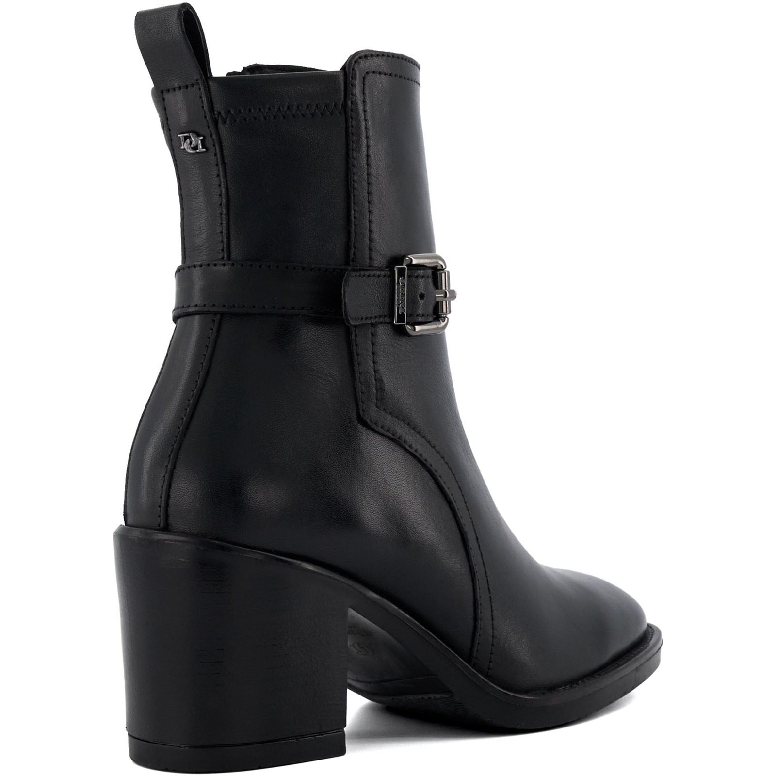 Dune Prance Bottes Noires En Cuir Pour Femmes