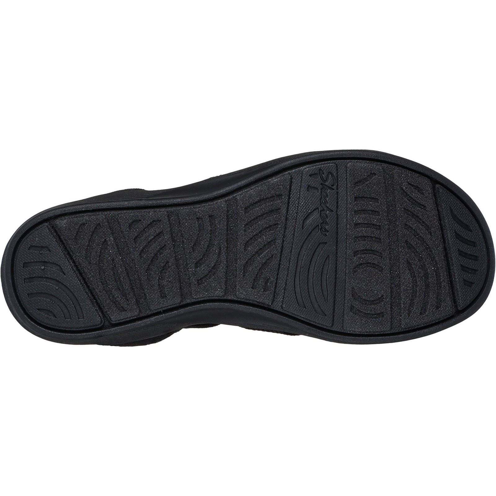 Skechers Arya - Cooling Off Sandales Noires En Polyester Pour Femmes