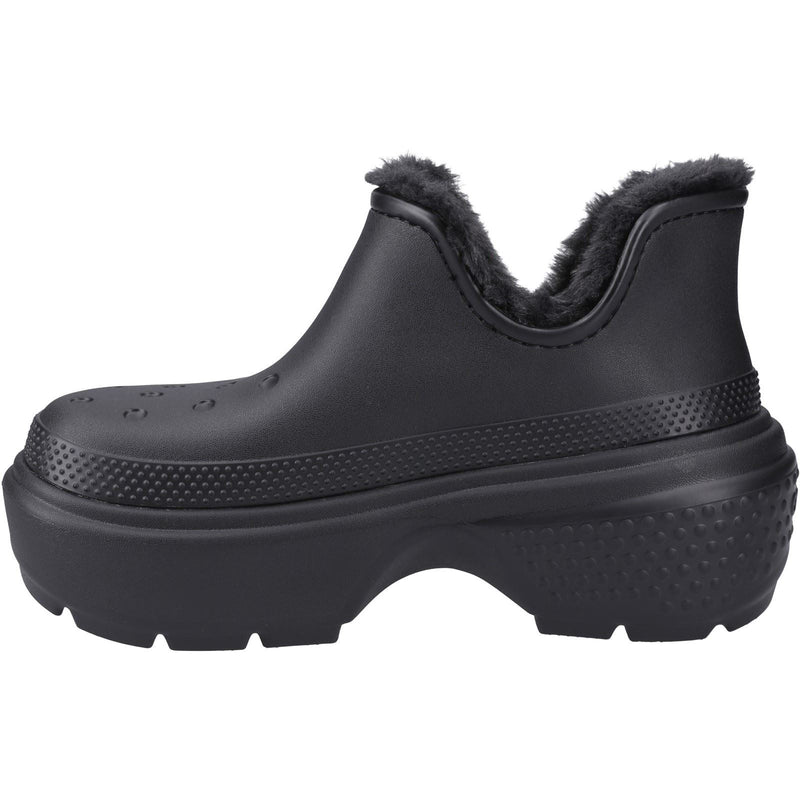 Crocs Stomp Shorty bottes noires pour Femmes en Thermoplastique
