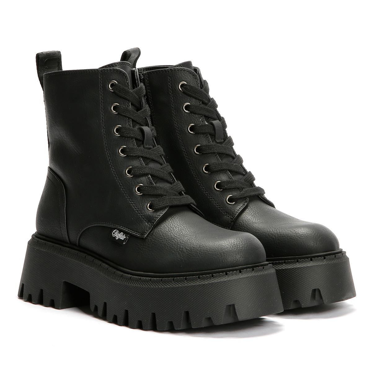 Buffalo Aspen Lace Up Warm Bottes Noires Pour Femmes