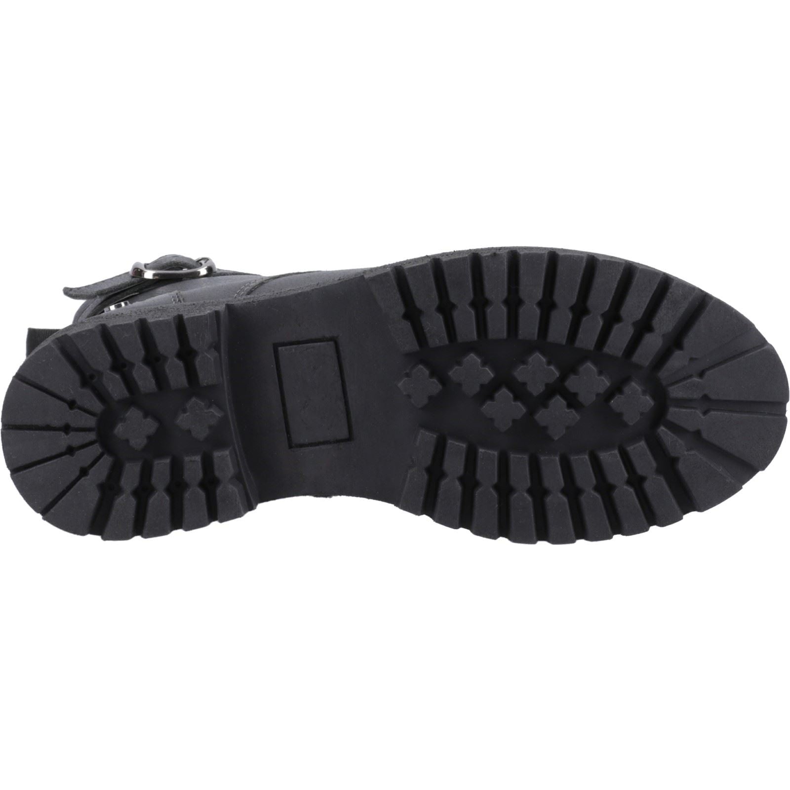 Hush Puppies Wanda Bottes Noires En Cuir Pour Femmes