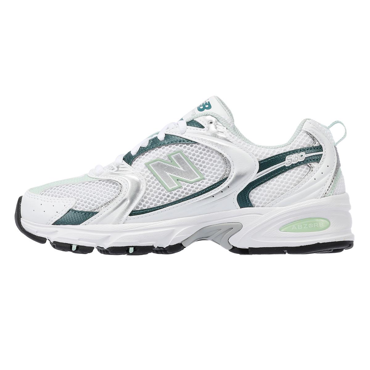 New Balance 530 Baskets Blanches/Sapin/Cendre Pour Femmes