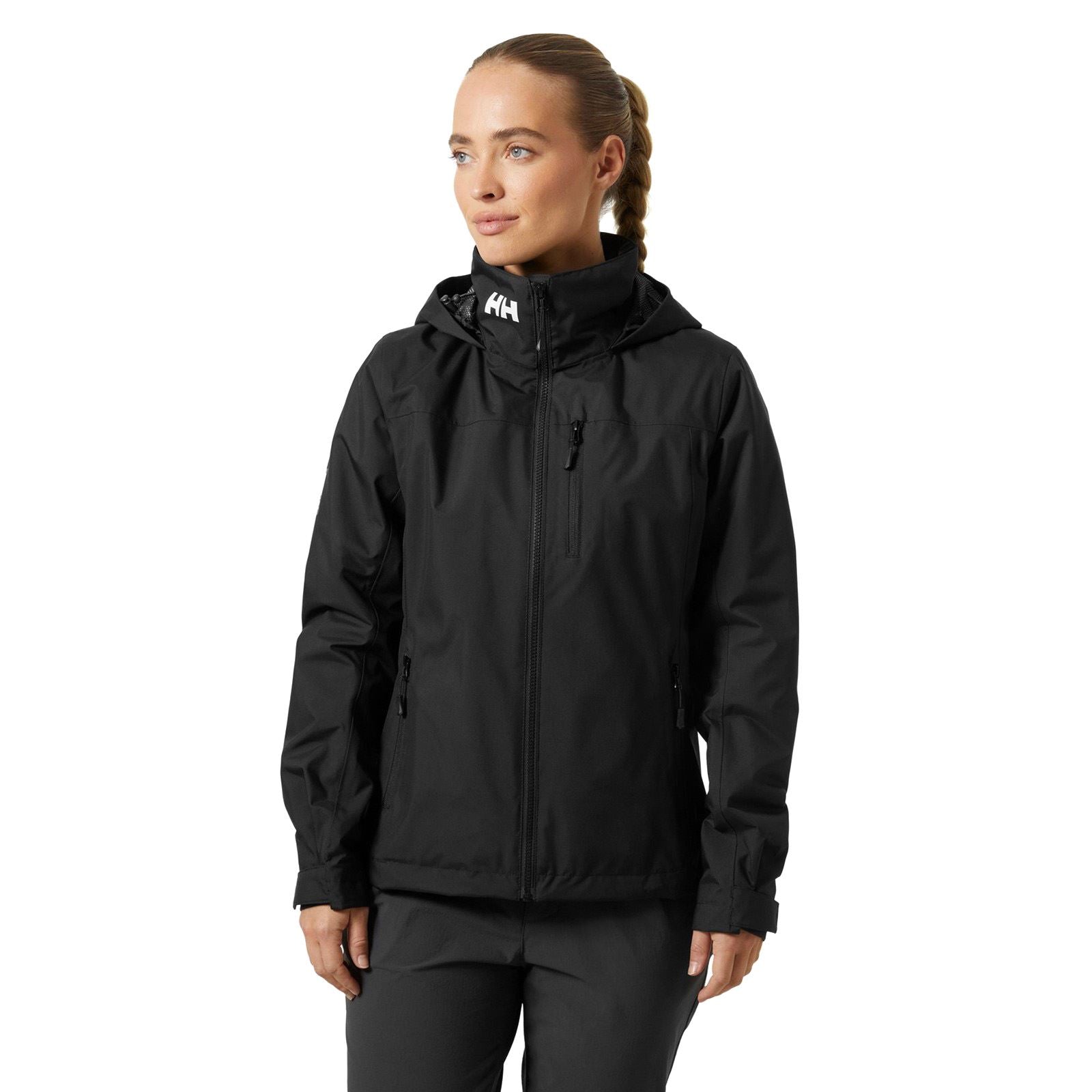 Helly Hansen Sport Crew Hooded Midlayer Sailing Jacket 2.0 Veste De Navigation Noire Pour Femme