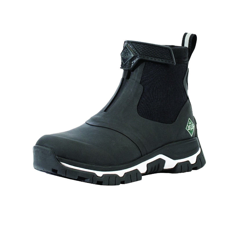 Muck Boots Apex Mid Zip Bottes En Caoutchouc Noires/Blanches Type Wellington