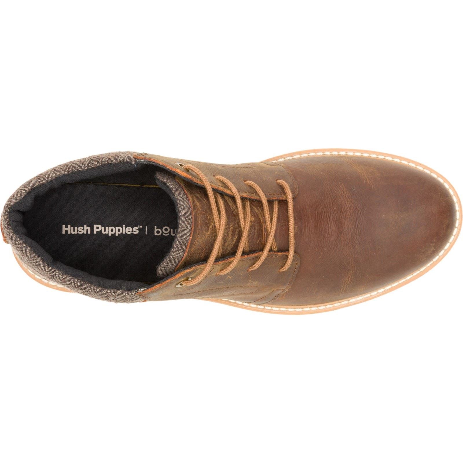 Hush Puppies Jenson Chaussures De Cheville Pour Homme En Cuir Beige