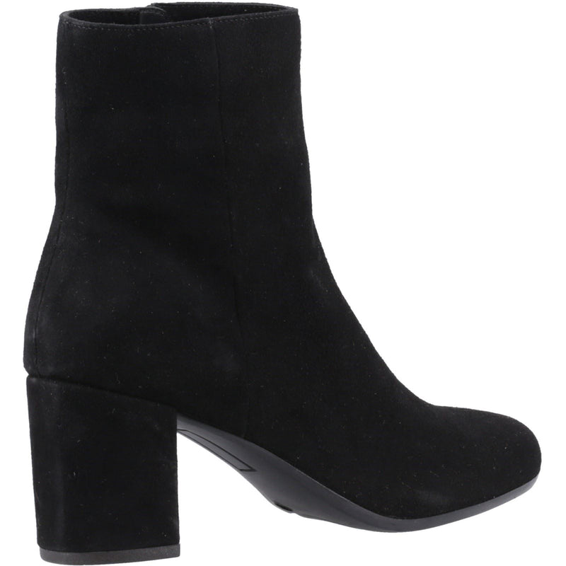 Hush Puppies Octavia Femmes Suède Bottines Noires À Talons