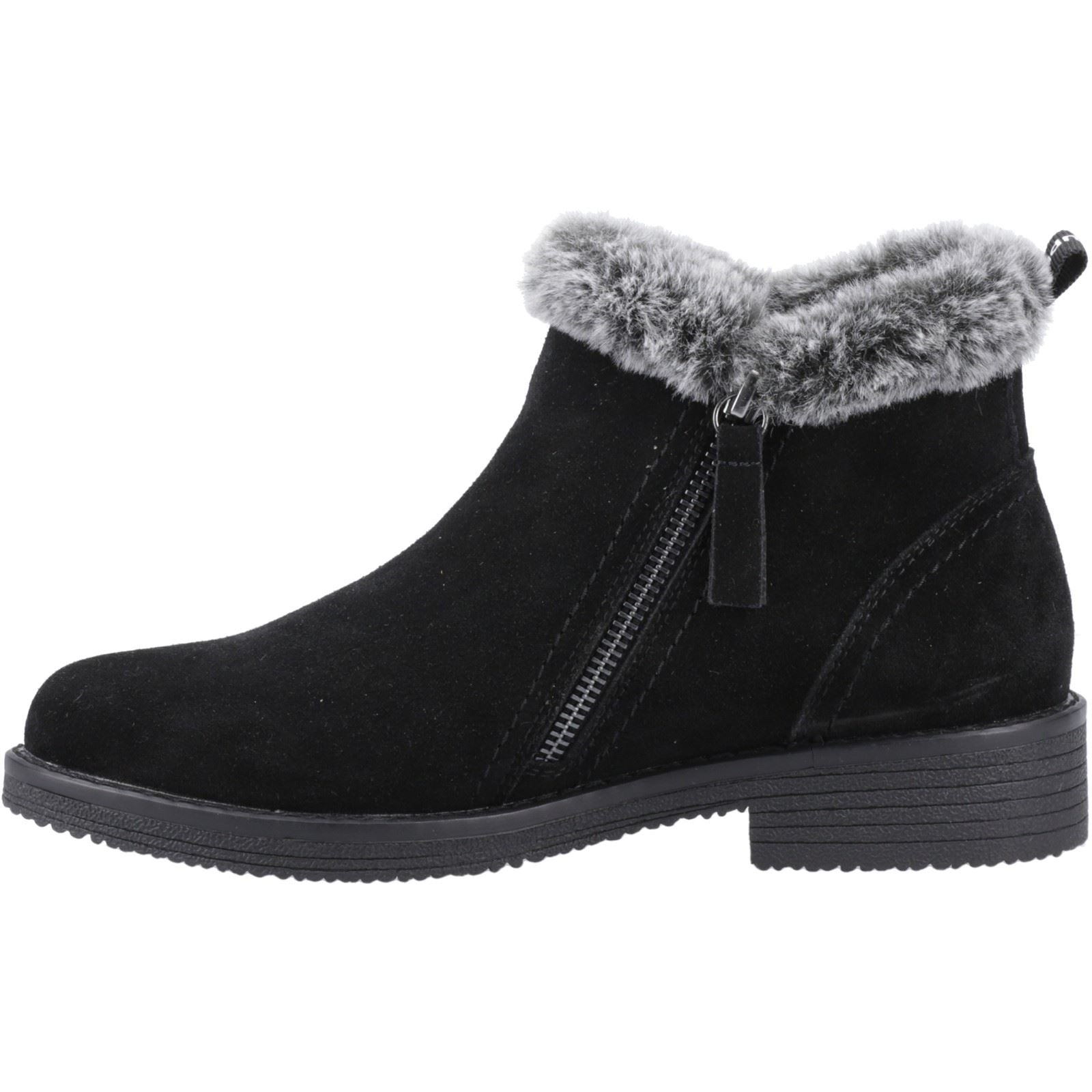 Hush Puppies Marnie Bottines D'hiver Pour Femmes En Suède Noir