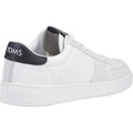 TOMS TRVL Lite Court Baskets En Cuir Pour Hommes Blanches/Noires