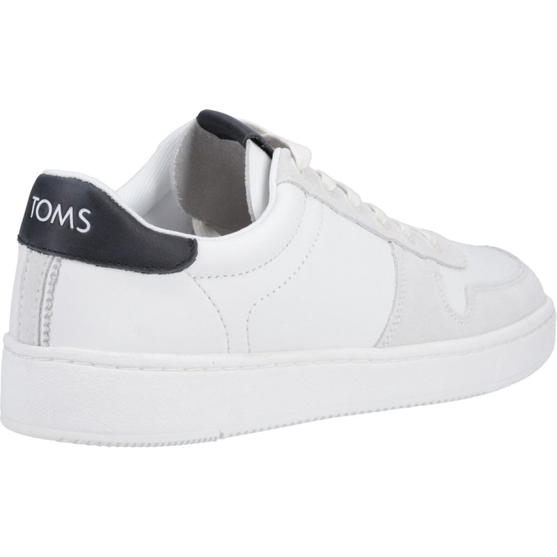 TOMS TRVL Lite Court Baskets En Cuir Pour Hommes Blanches/Noires