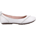 Hush Puppies Janessa Balllérines Blanches En Cuir Pour Femmes