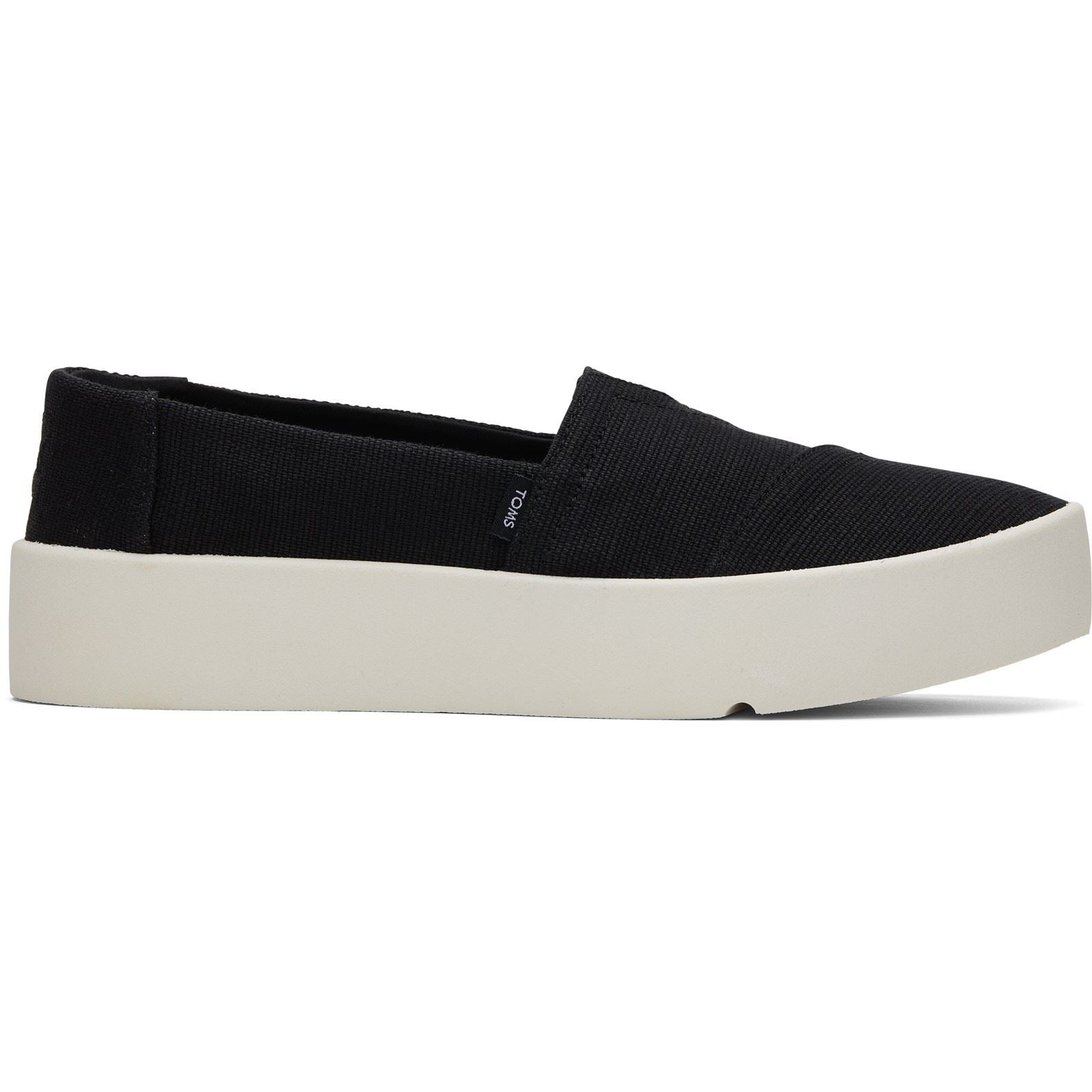 TOMS Verona Baskets Noires Pour Femmes En Toile