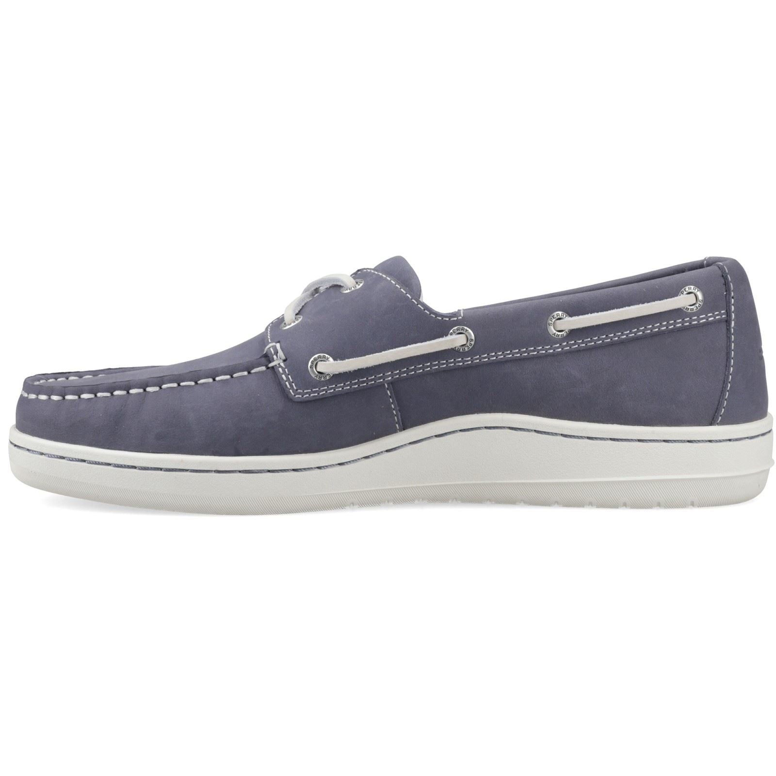Sperry Strake 2-Eye Boat Chaussures De Bateau Pour Hommes En Cuir Navy