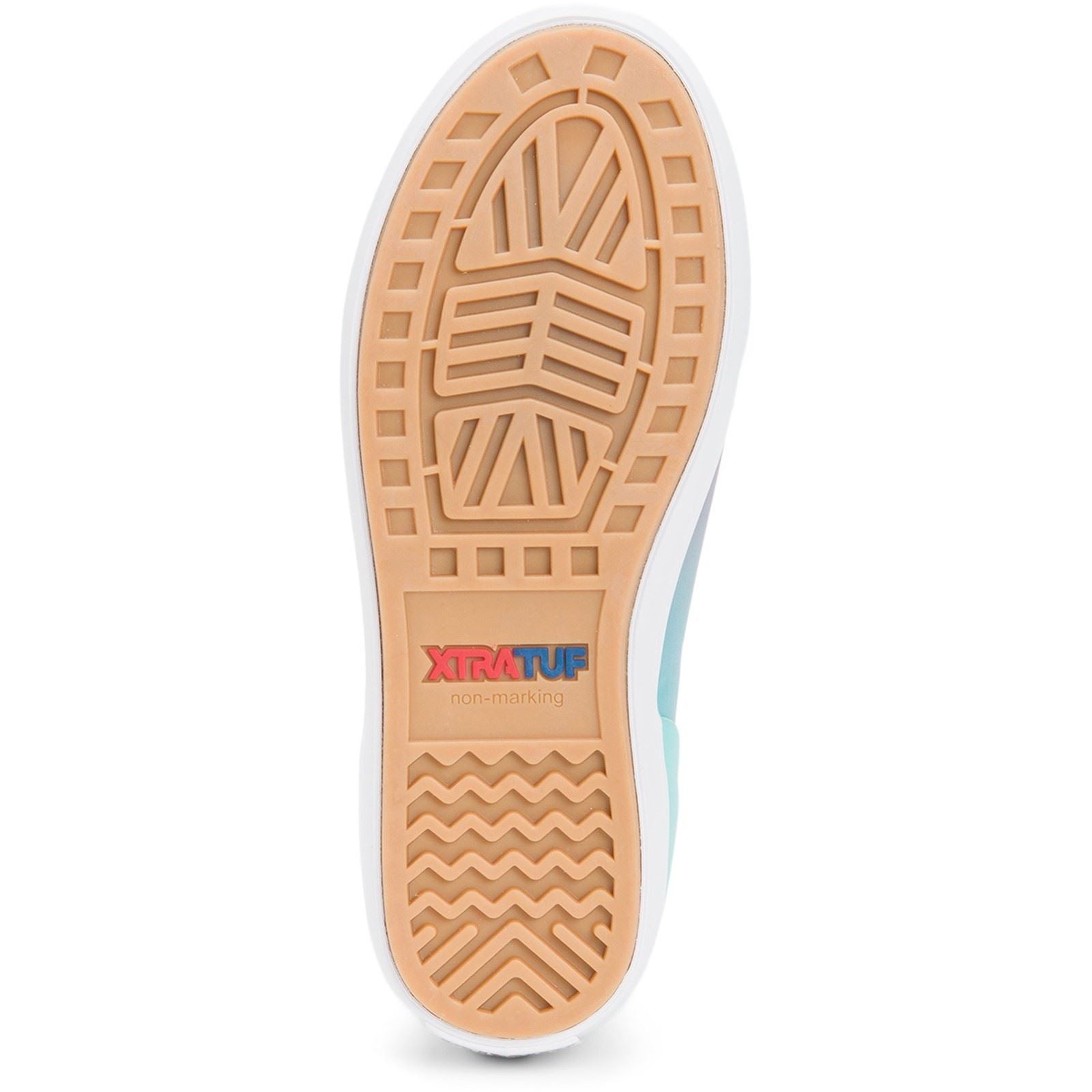 Xtratuf Bottes Wellington Aurora Bleues En Caoutchouc Deck À Cheville