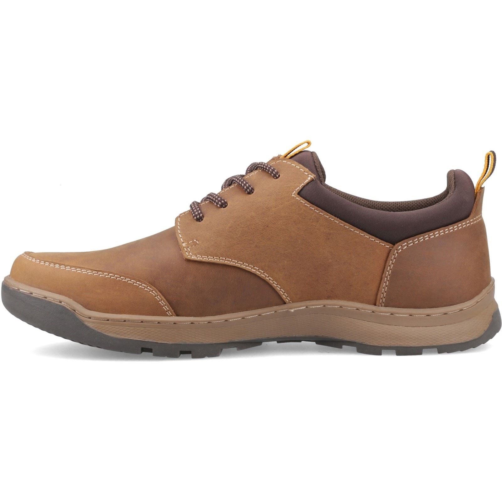 Hush Puppies THOM LACE UP Chaussures En Cuir Pour Hommes À Lacets Tan