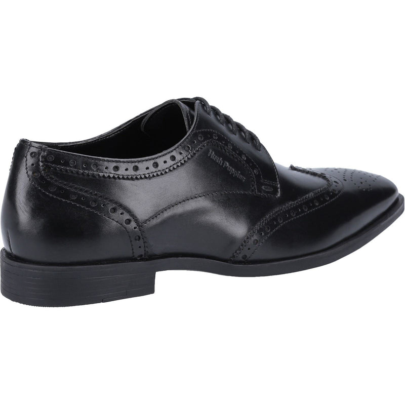 Hush Puppies Elliot Chaussures Richelieu Pour Hommes En Cuir Noir