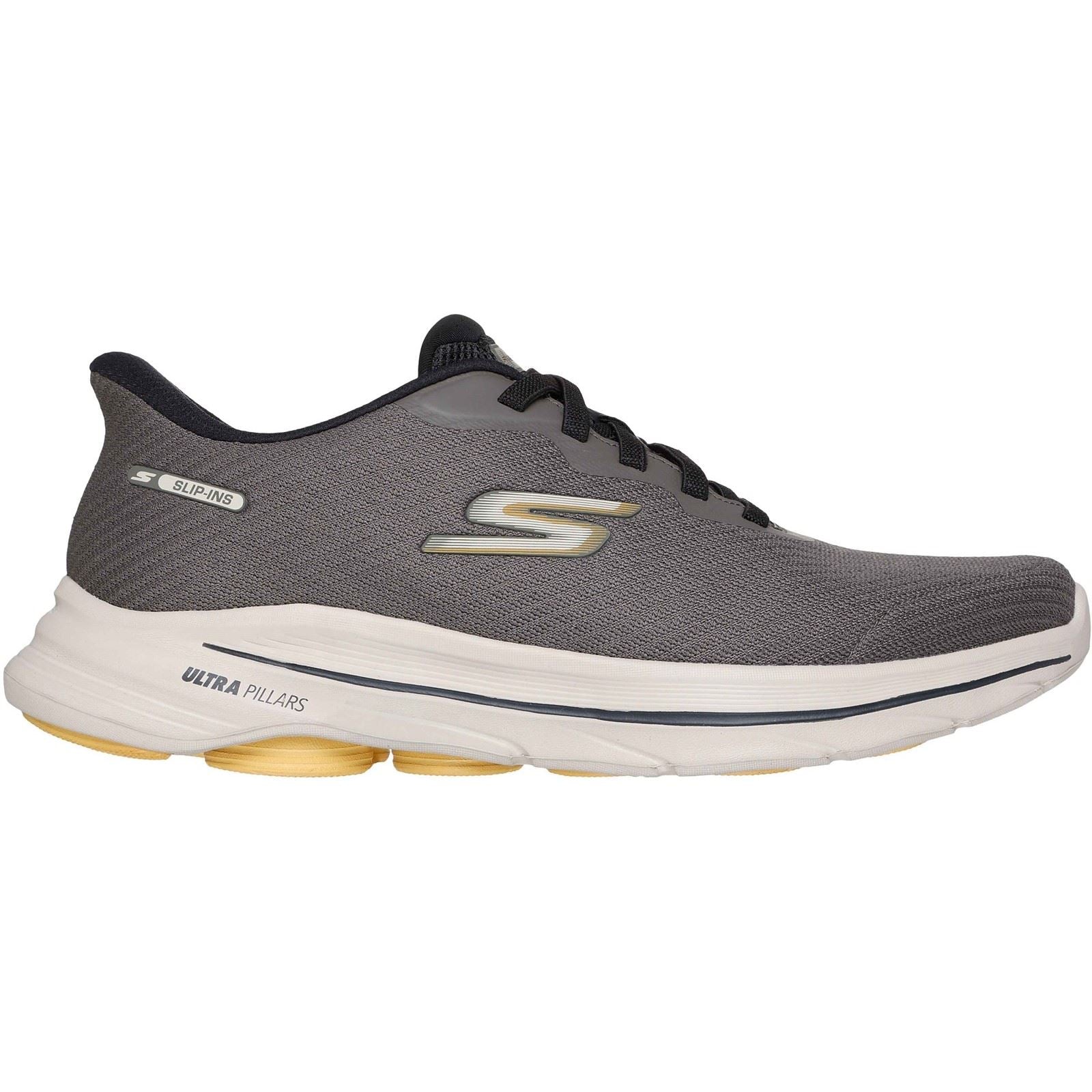 Skechers GO WALK 8 Pate Baskets Taupe Pour Hommes En Textile