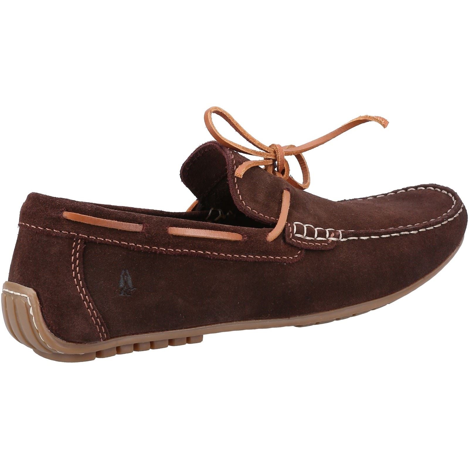 Hush Puppies Reuben Chaussures Bateau Marron En Daim Pour Hommes