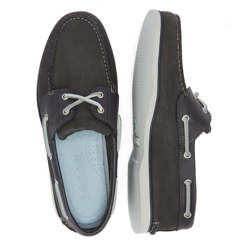 Timberland Classic 2 Eye Boat Nubuck Mens Grey Casual
