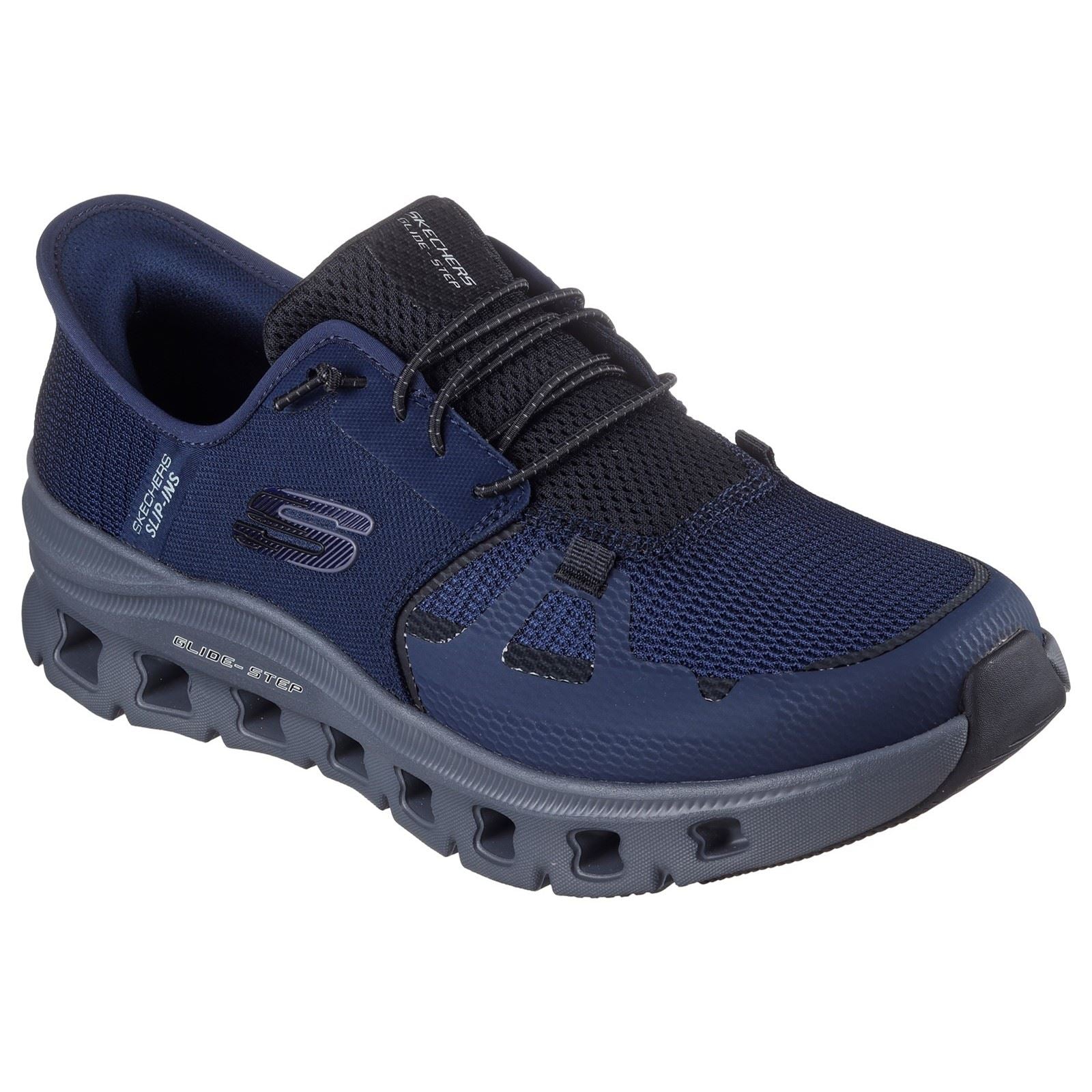 Skechers Glide-Step Pro Sneakers Homme En Textile Bleu Marine/Anthracite