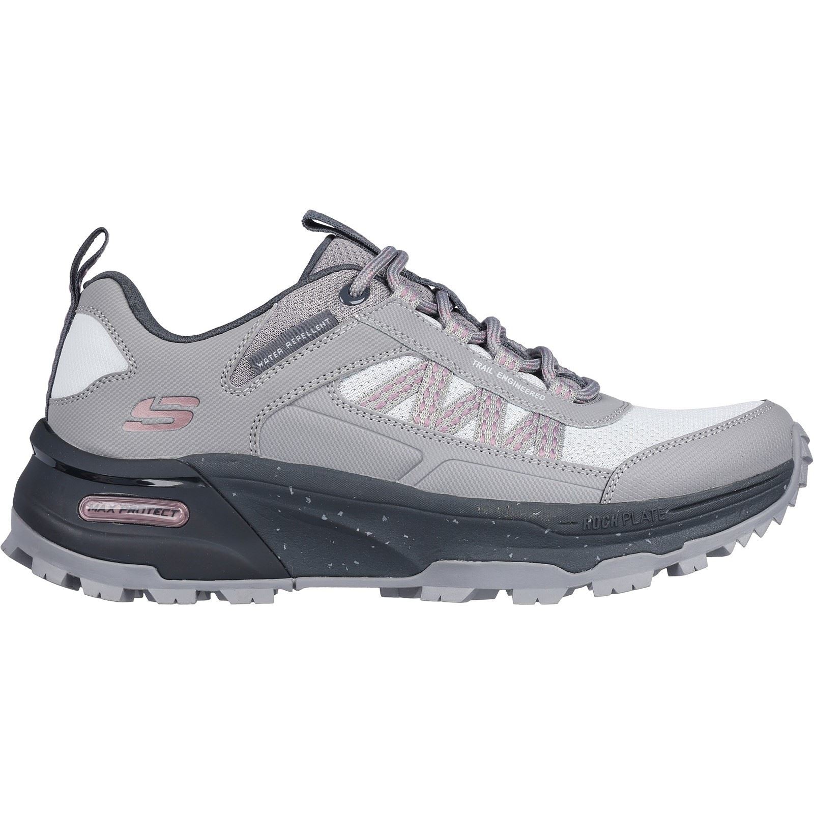 Skechers Max Protect Legacy Bottes De Randonnée Pour Femmes En Cuir Gris/Charbon
