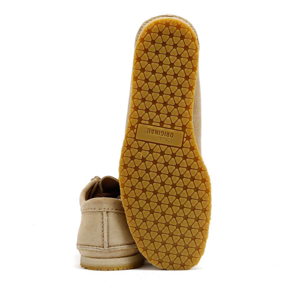 Clarks Originals Godney Lace Chaussures À Lacets Beige Pour Hommes En Suède