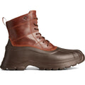Sperry Duck Float Bottes En Caoutchouc Marron En Cuir
