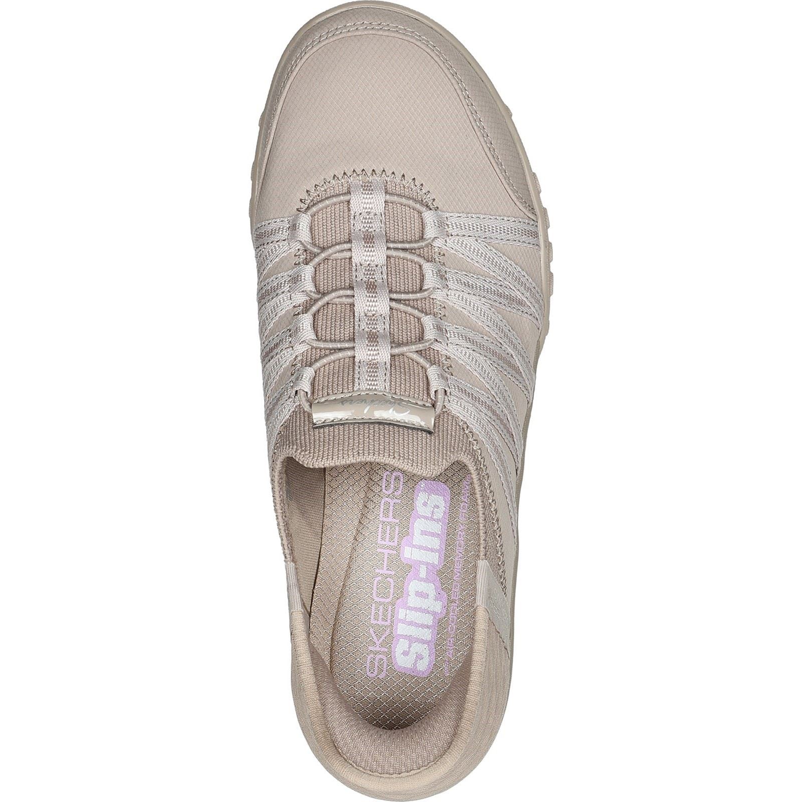 Skechers Breathe-Easy - Roll-With-Me Baskets Pour Femmes En Textile Taupe