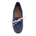 Sperry Authentic 1 Eye Chaussures Bateau En Cuir Pour Femmes En Bleu Marine