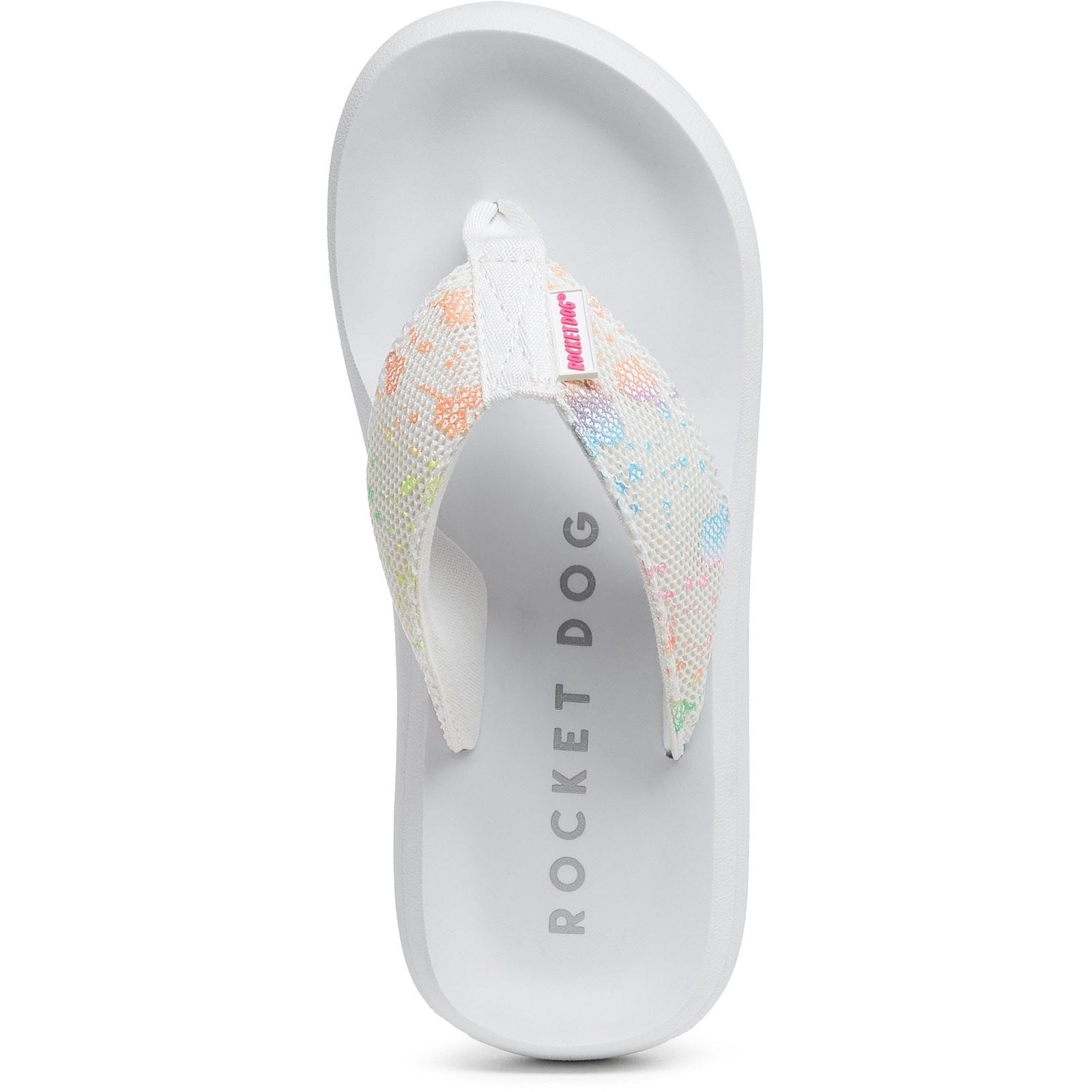 Rocket Dog Spotlight Barker Sandales Blanches En Tissu Pour Femmes