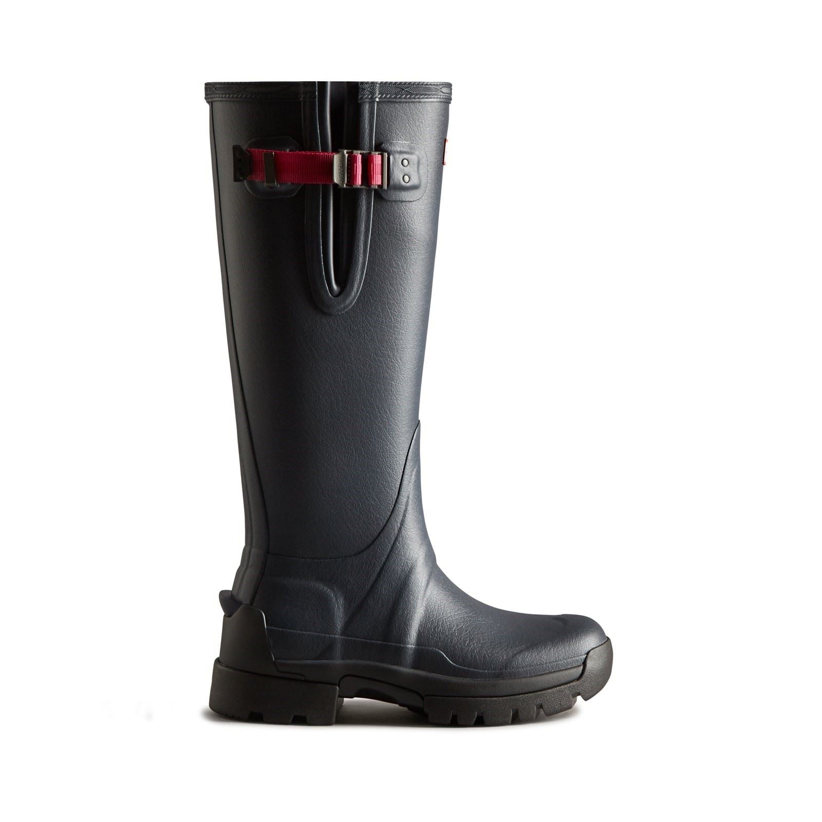 Hunter Balmoral Adjustable Bottes En Caoutchouc Pour Femme Marine/Poivre