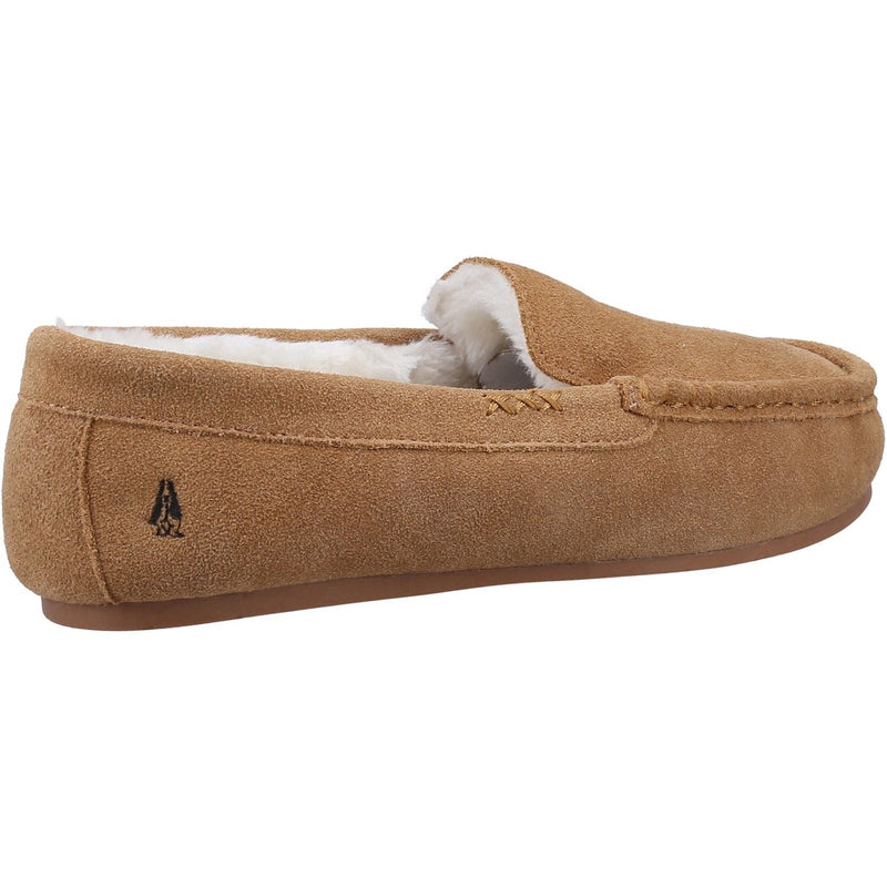 Hush Puppies Annie Mocassin Chaussons En Daim Pour Femmes Couleur Beige