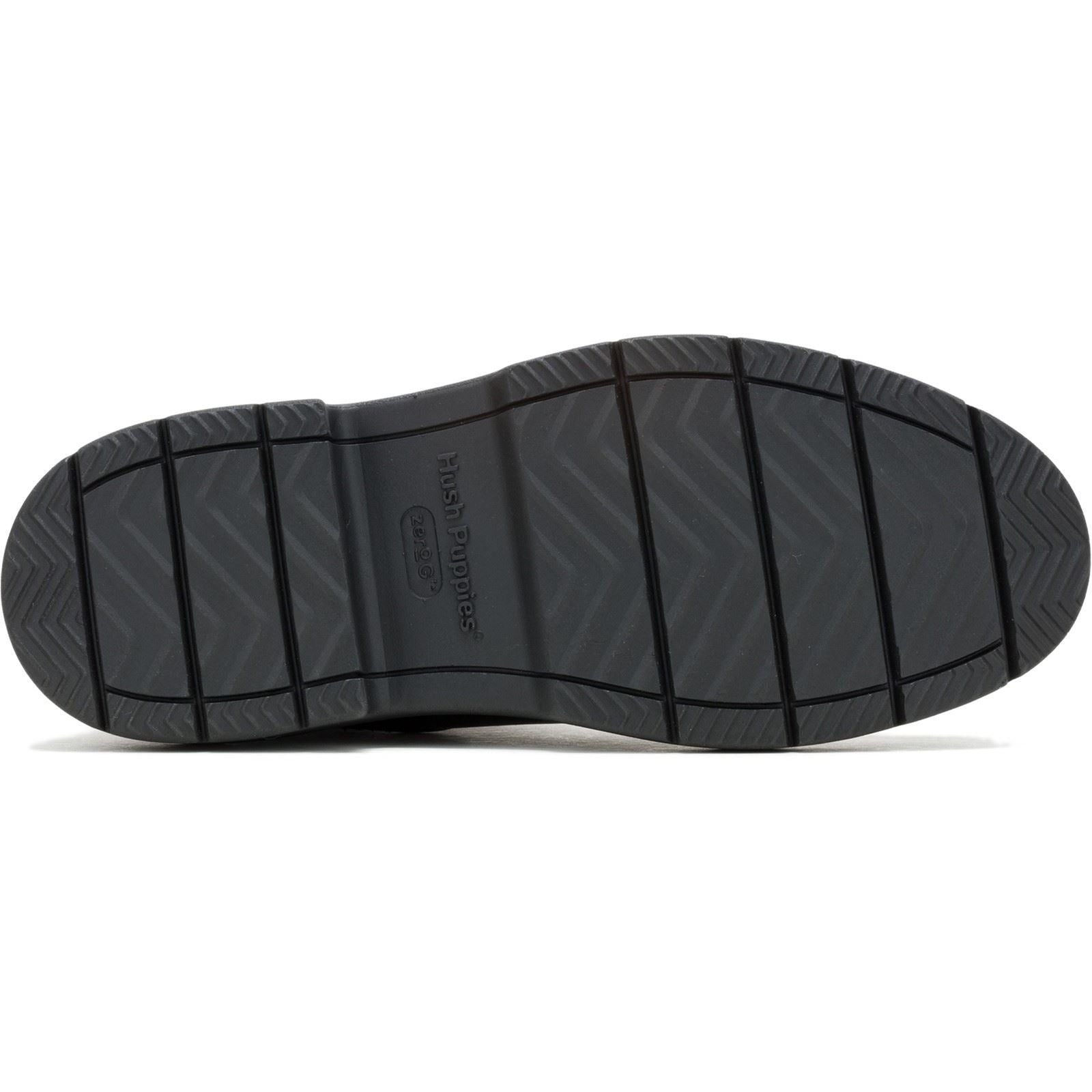 Hush Puppies Jodie Bottes Noires En Cuir Pour Femmes