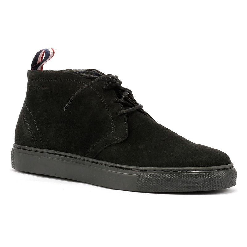 Ben Sherman Parka Bottes Noires En Daim Pour Hommes