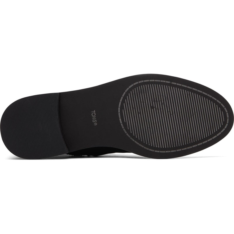 TOMS Charlie Bottes Noires En Cuir Pour Femmes