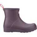 Hunter Play Short Bottes En Caoutchouc Noires/Violettes Pour Femmes